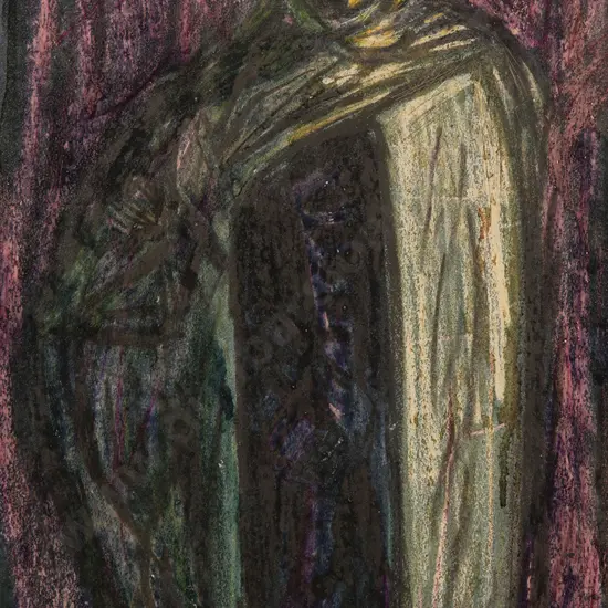 Russell Clark (1905-66) - Drawing for King Figure Sculptures (2)