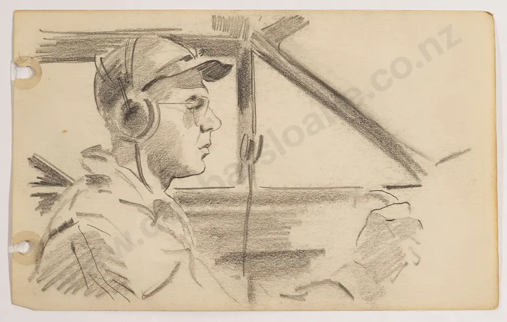 Russell Clark (1905-66) - Sketch Album / Pacific Islands August 1944 Image 1++
