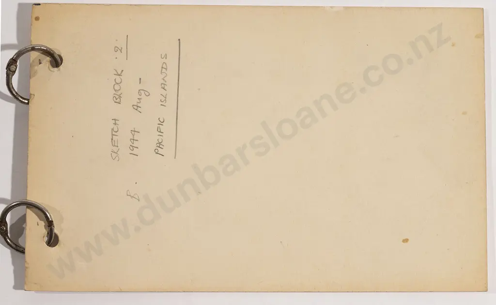 Russell Clark (1905-66) - Sketch Album / Pacific Islands August 1944 Image 1++