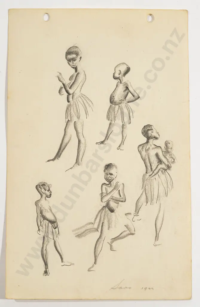Russell Clark (1905-66) - Sketch Album / Pacific Islands August 1944 Image 1++