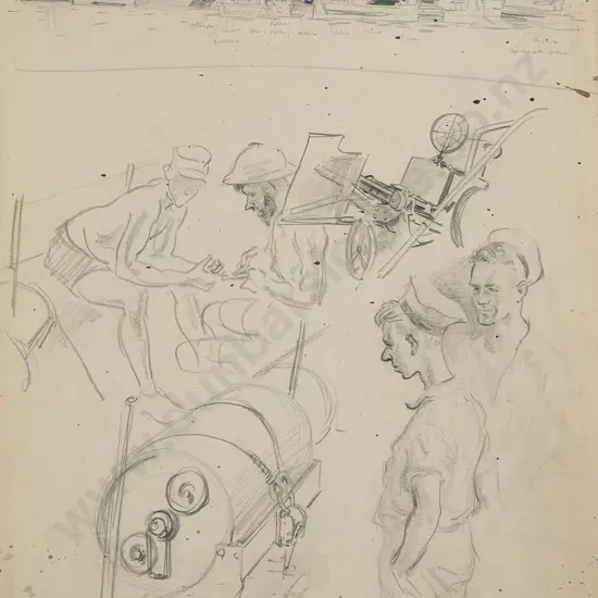 Russell Clark (1905-66) - Untitled (Naval Study)