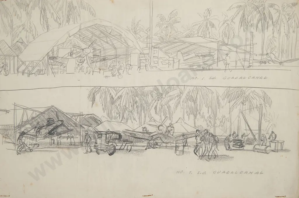 Russell Clark (1905-66) - No 1. S.V. Guadalcanal (Solomon Islands) Image 1++