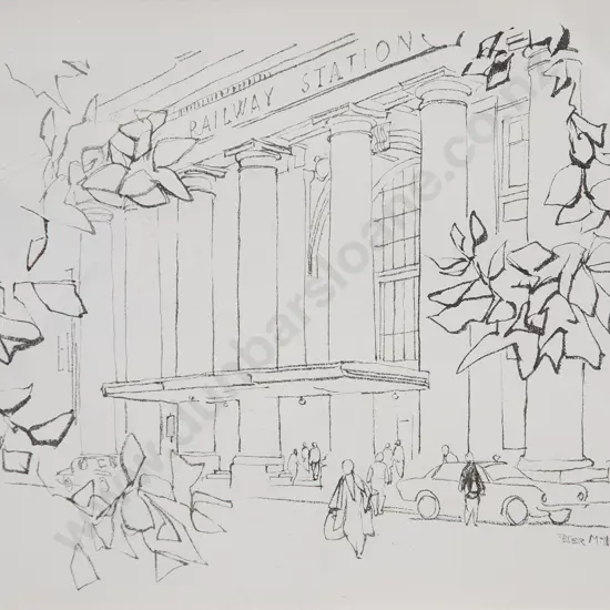 Peter McIntyre (1910-95) - Wellington Railway Station