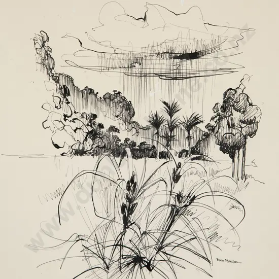 Peter McIntyre (1910-95) - West Coast Bush