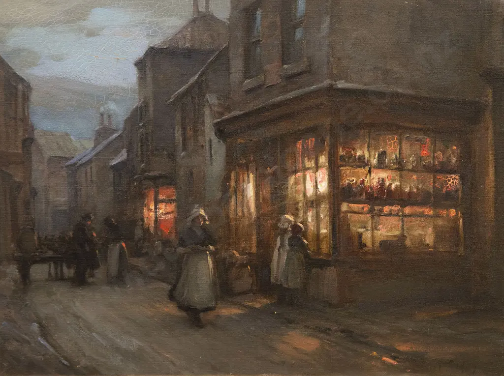 William Pratt - Evening at Staithes Image 1++