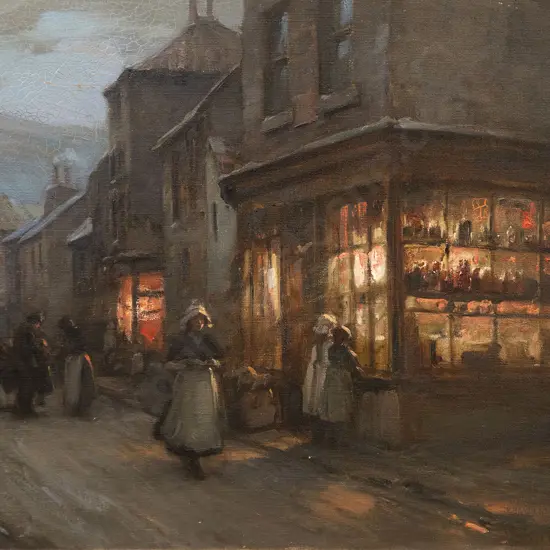 William Pratt - Evening at Staithes