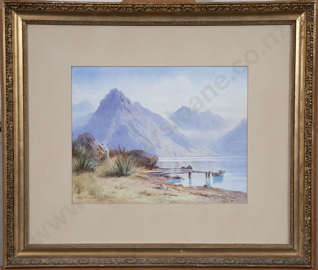 L W Wilson (1850-1912) - Walter's Peak (Lake Wakatipu) Image 1++