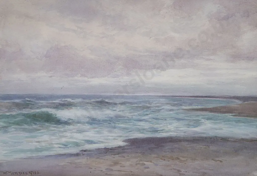 William Menzies Gibb (1859-1931) - Untitled (Coastal Landscape) Image 1++