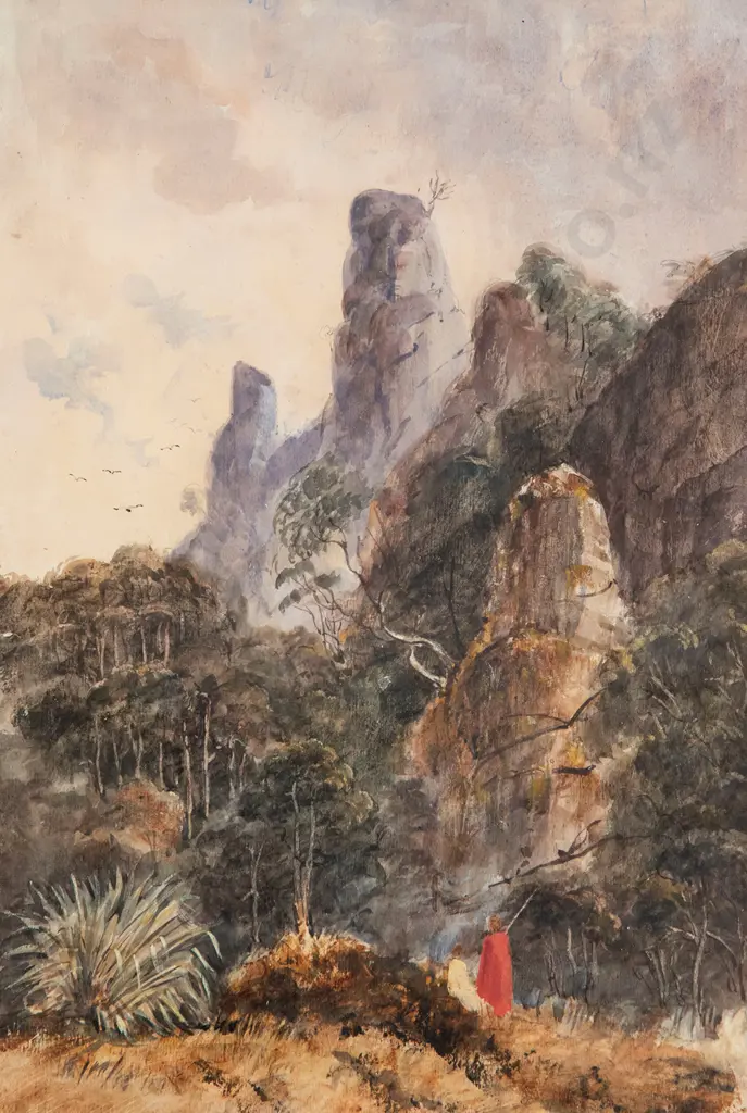 Richard Aldworth Oliver (1811-89) - Wangaru-Ru East Coast Monk Island Image 1++