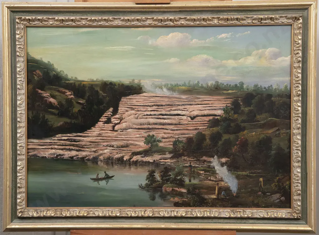William Binzer (c. 1850-1920) - Pink Terrace (Rotomahana N.Z.) Image 1++