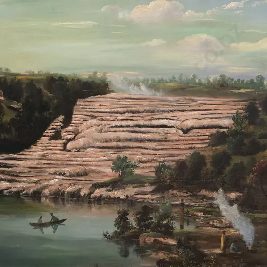 William Binzer (c. 1850-1920) - Pink Terrace (Rotomahana N.Z.)