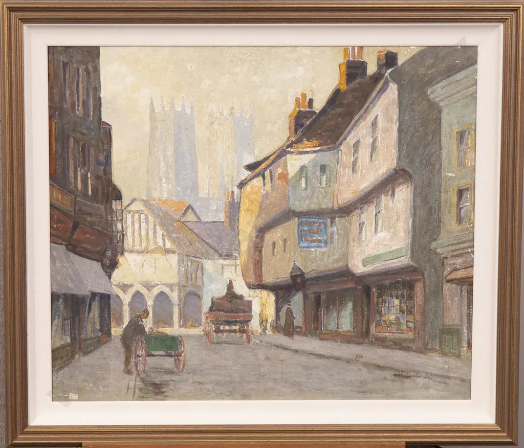 John Weeks (1888-1965) - View up Low Petergate Image 1++
