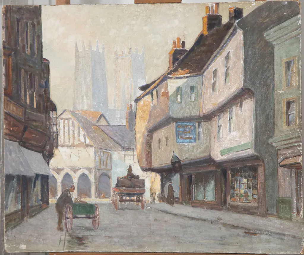 John Weeks (1888-1965) - View up Low Petergate Image 1++