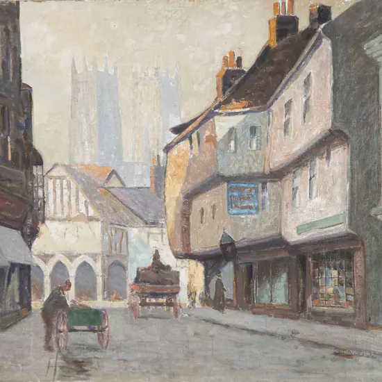 John Weeks (1888-1965) - View up Low Petergate