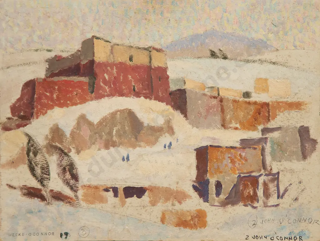 John Weeks (1888-1965) - Untitled (Moroccan Street Scene with Donkey) Image 1++