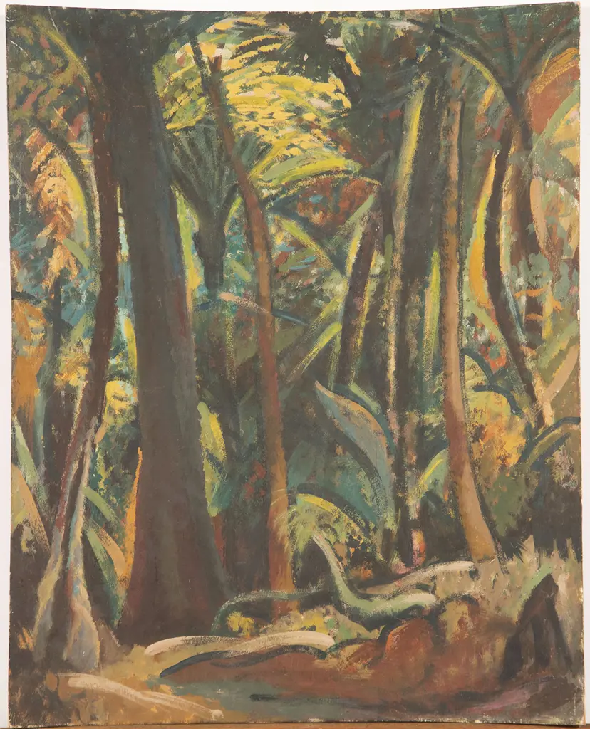 John Weeks (1888-1965) - Untitled (NZ Bush) Image 1++