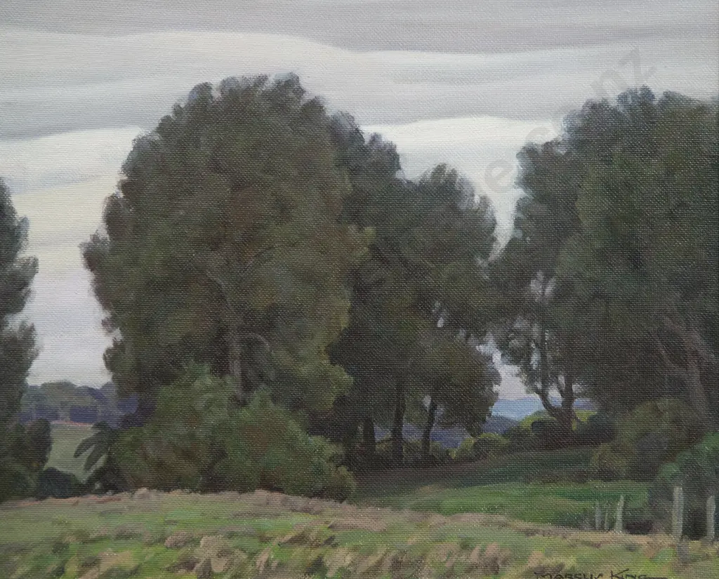 Marcus King (1891-1983) - Grey Weather Okato - Taranaki Image 1++