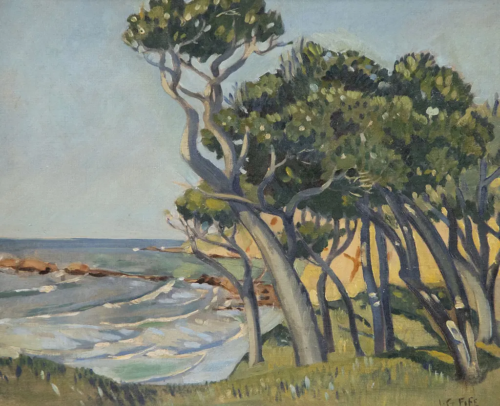 Ivy Fife (1905-76) Untitled (Coastal Landscape) Image 1++
