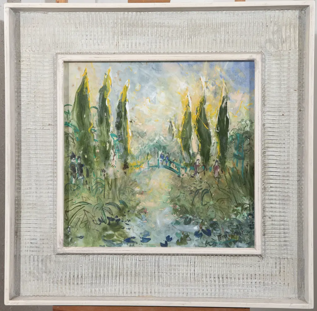 Peter O'Hagan (1942-2013) - Summer Sunset over the Lily Ponds of Giverny Image 1++