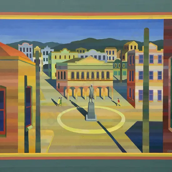 John Coley (b 1935) - Italian Townscape