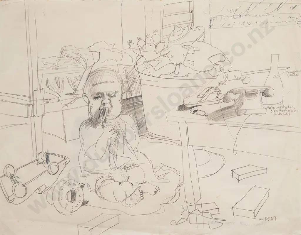 Michael Smither (b 1939) - Thomas with Toys Image 1++