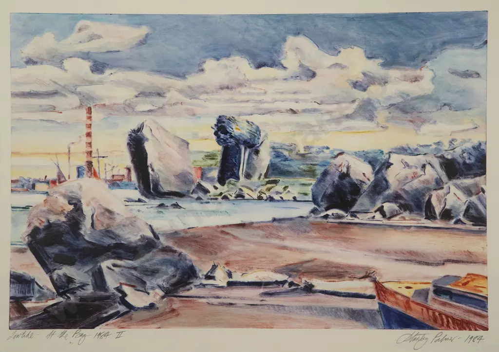 Stanley Palmer - Low Tide - At the Bay 1984 II Image 1++