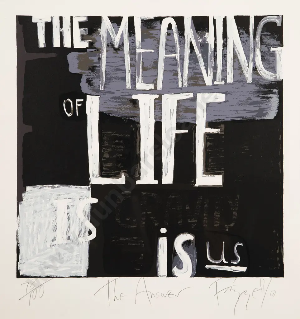 Dick Frizzell (b 1943) - The Answer Image 1++