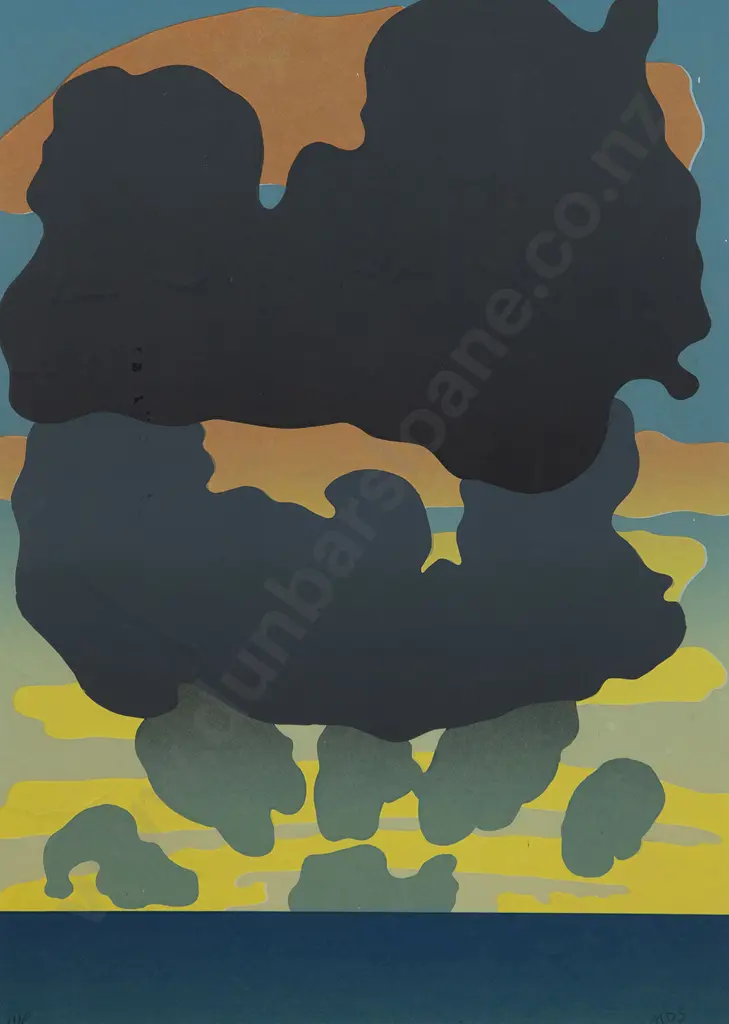 Michael Smither (b 1939)- Untitled (Sea & Clouds) Image 1++