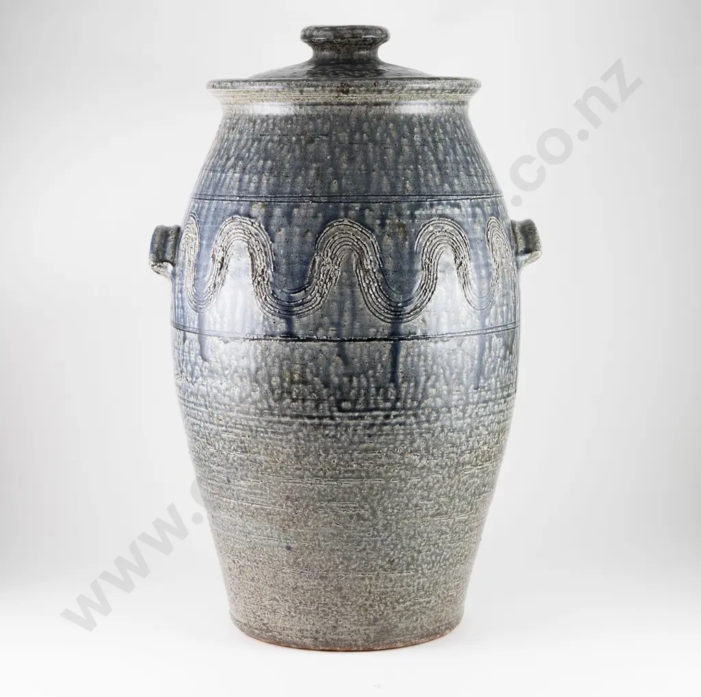 Unknown Potter Large Lidded Crock Image 1++