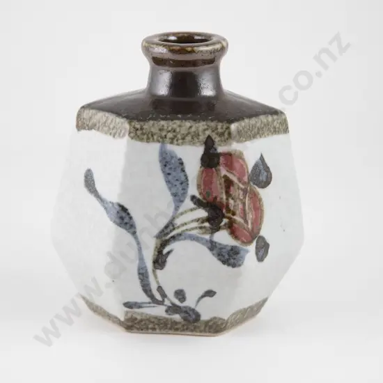 Takeichi Kawai (Japanese 1908-1989) Slab Sided Bottle Vase