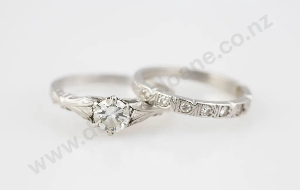 All Platinum Solitaire Diamond Ring Image 1++