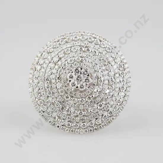 18ct White Gold 264stone Diamond Dress Ring