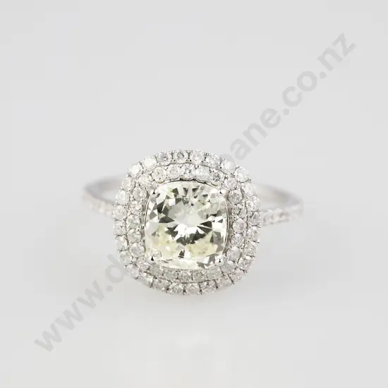 14ct 67stone Fancy Diamond Cluster Ring