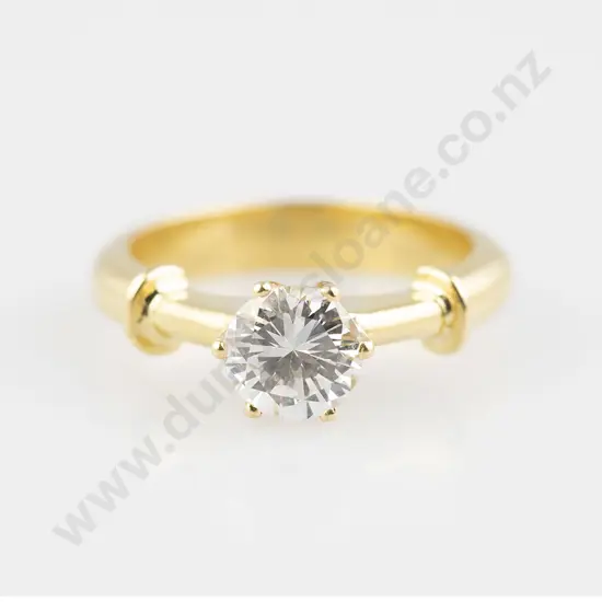18ct Solitaire Diamond Ring