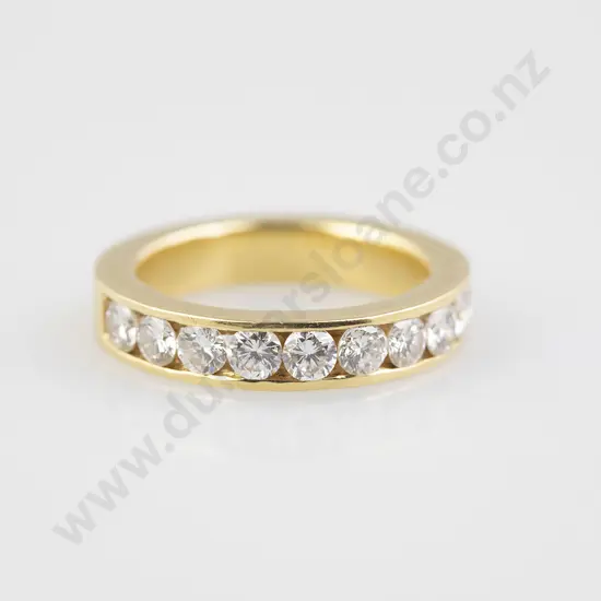 18ct Ten Stone Diamond Eternity Band