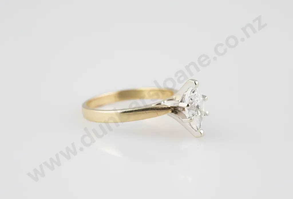 14ct Solitaire Diamond Ring Image 1++