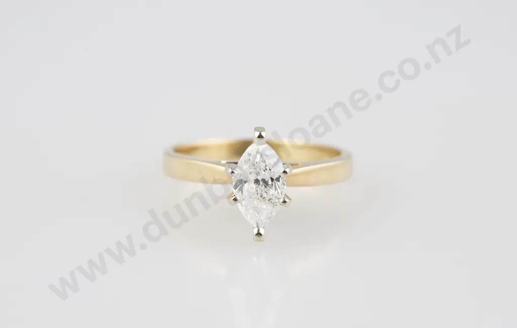 14ct Solitaire Diamond Ring Image 1++
