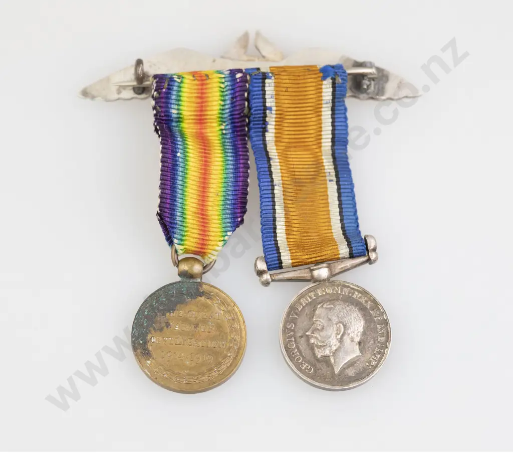 Reuben Watts (NZ 1869-1940) Period Flying School Brooch Image 1++