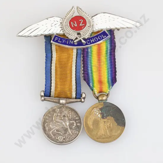 Reuben Watts (NZ 1869-1940) Period Flying School Brooch