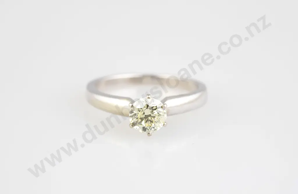 14ct Solitaire Diamond Ring Image 1++