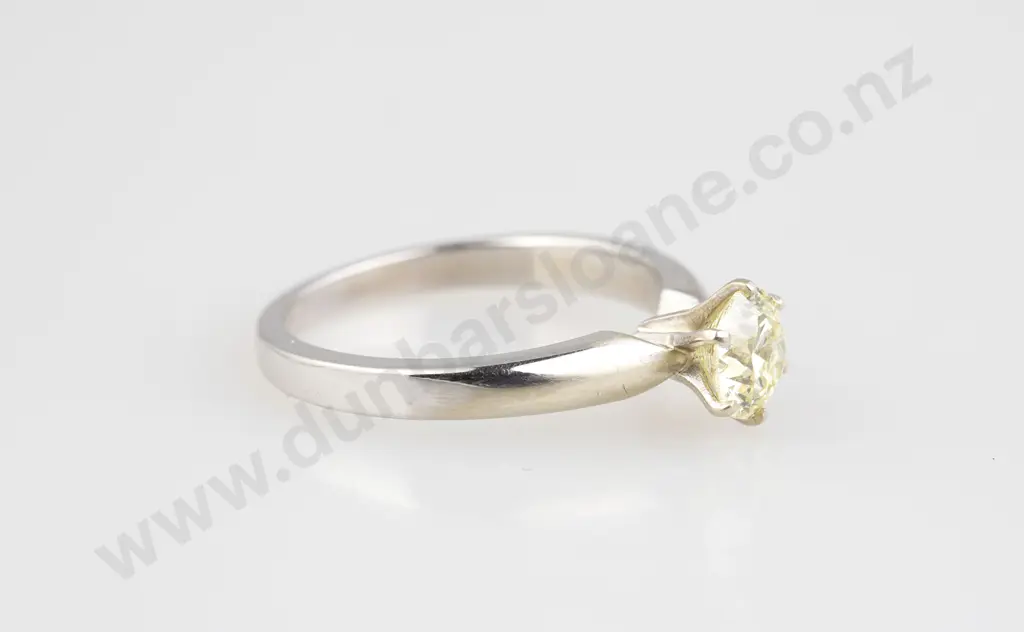 14ct Solitaire Diamond Ring Image 1++
