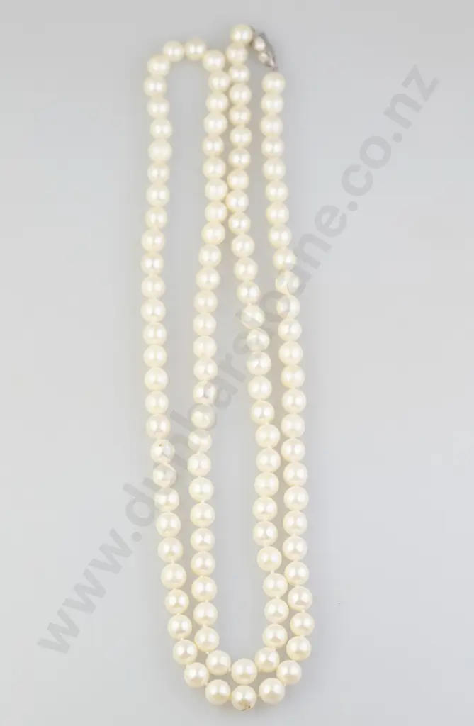 Single Strand Uniform Opera Length Cultured Pearl Necklace Image 1++