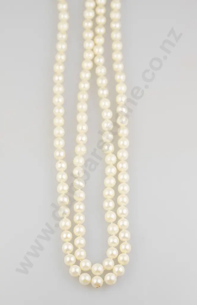 Single Strand Uniform Opera Length Cultured Pearl Necklace Image 1++