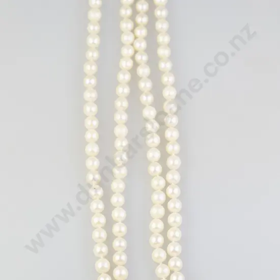 Single Strand Uniform Opera Length Cultured Pearl Necklace