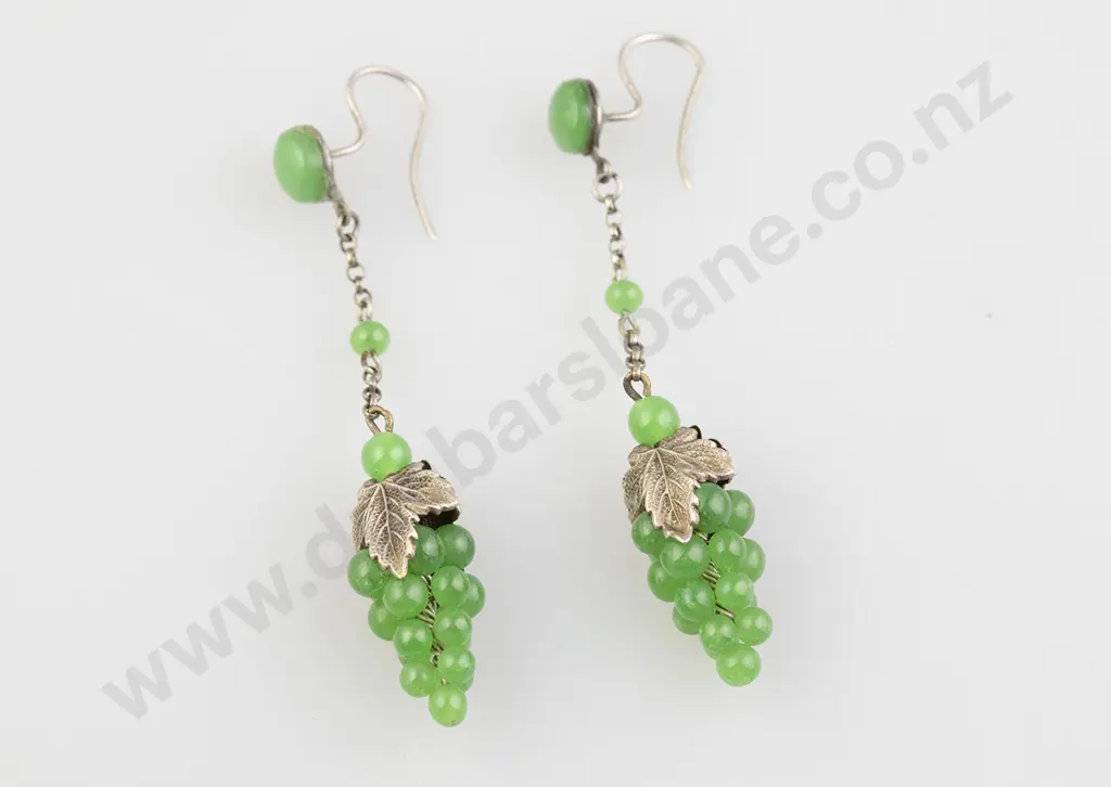 Pair Art Deco Pendant Drop Earrings Image 1++