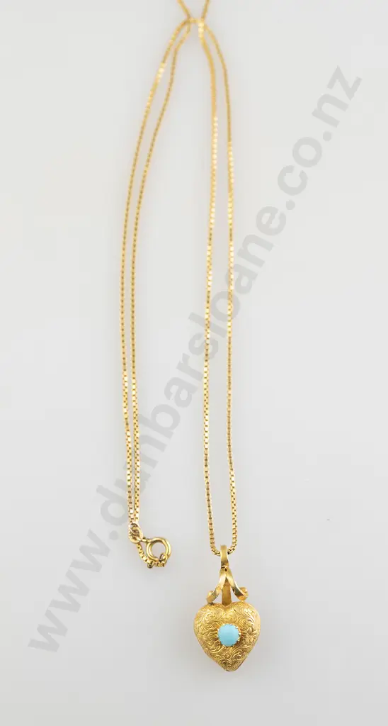 Victorian 9ct Gold Gilt Heart Locket Image 1++