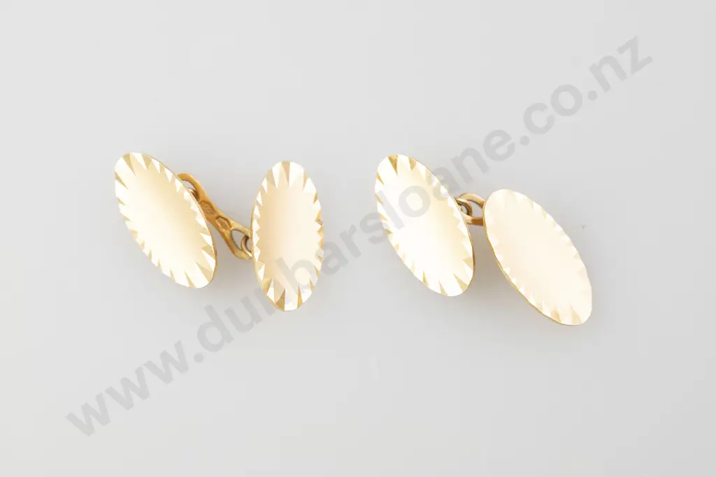 Pair 18ct Uno-A-Erre Italian Cuff-Links Image 1++