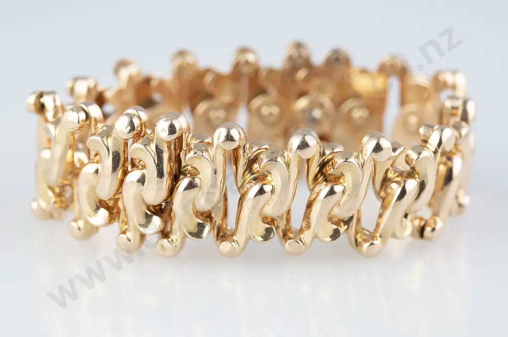 Antique 14ct Horews Patent Expanding Design Bracelet Image 1++