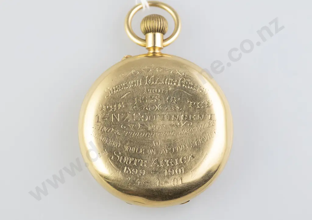 18ct Hunter Cased Lever Wind Pocket Watch Image 1++