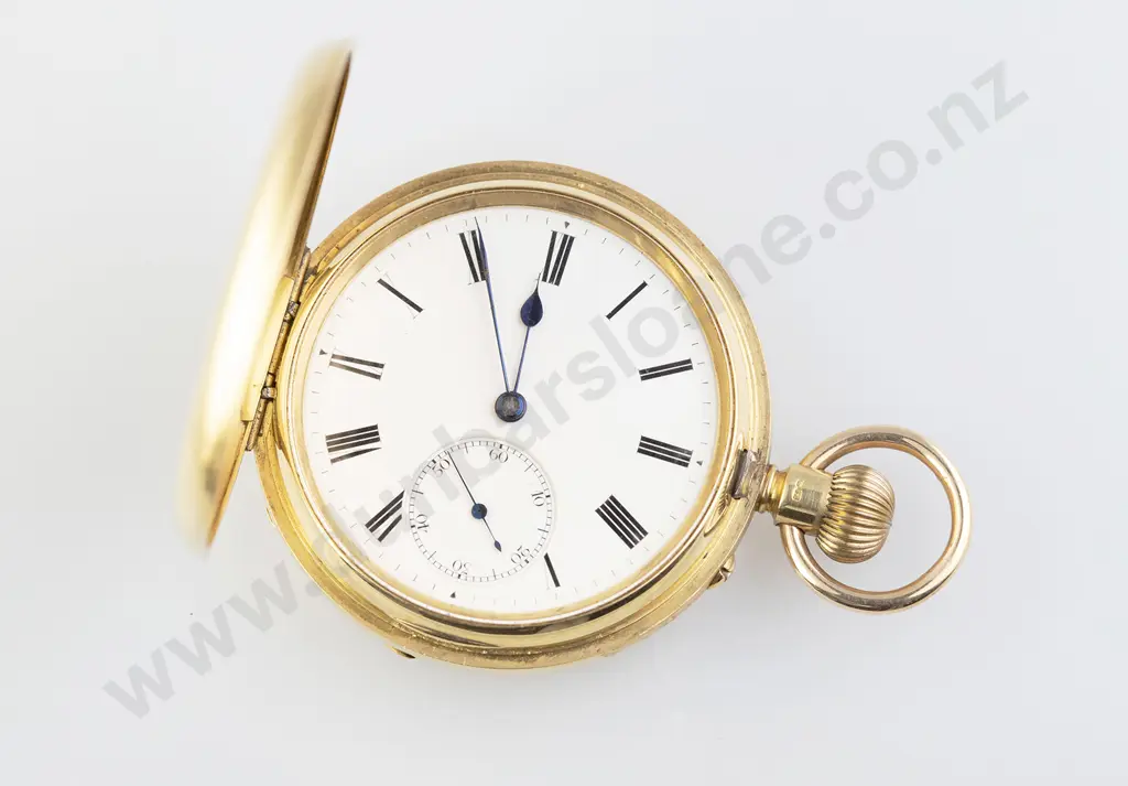 18ct Rotherhams Hunter Cased Lever Wind Pocket Watch Image 1++